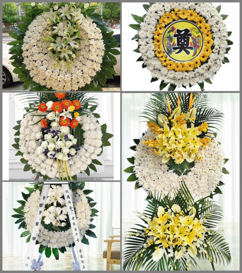 山东青岛平度市仁兆镇张家沽村花圈速递